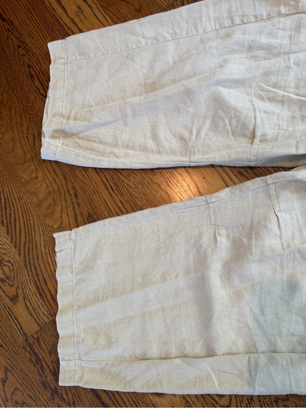 Anthropologie Light Beige Relaxed Elastic-Waist Pants Pilcro large - Picture 3 of 4
